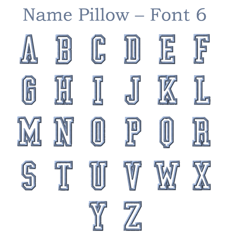 APPLIQUE NAME PILLOW